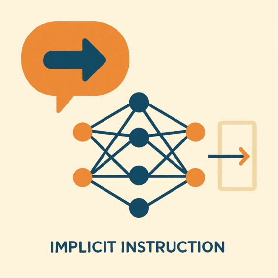 Exploring Implicit Instruction Tuning: Instruction Following Even When You Don’t Try